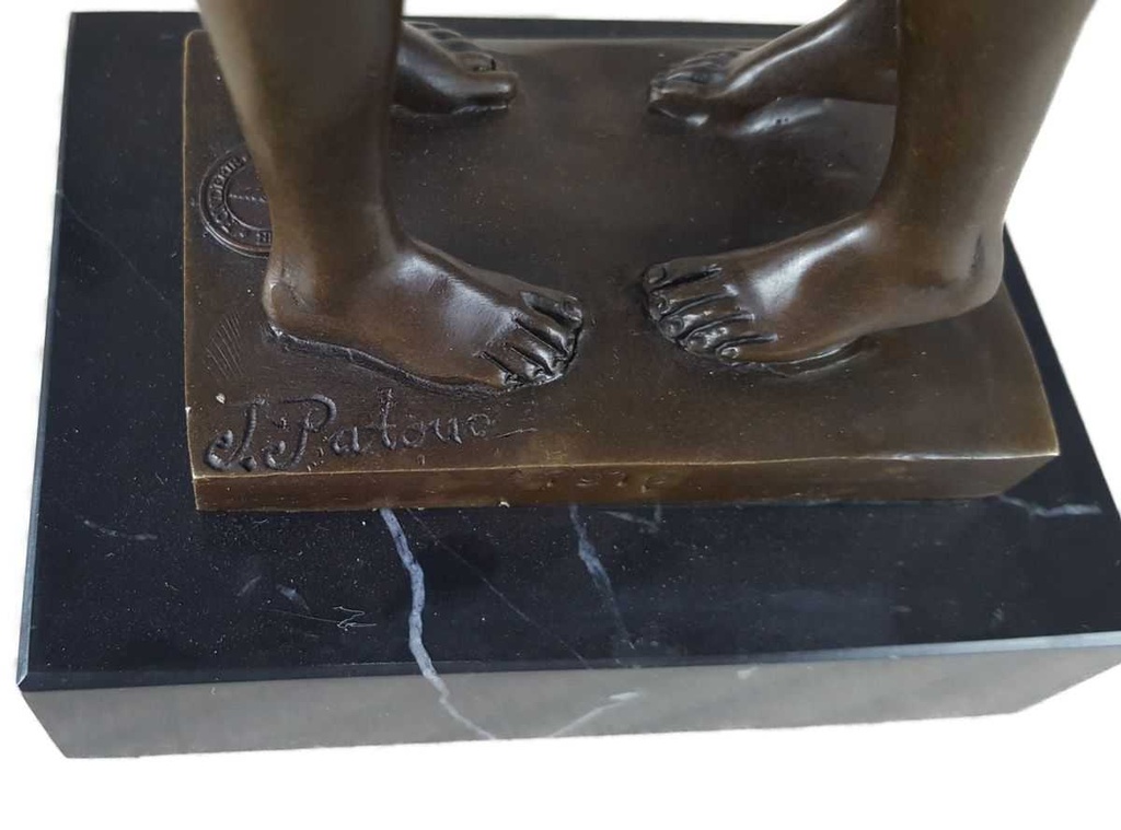 [LA-47214] Bronzeskulptur Bronzefigur Erotik Gays 2 Sich Küssende Männer Bild 11