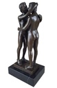 [LA-47214] Bronzeskulptur Bronzefigur Erotik Gays 2 Sich Küssende Männer Bild 14