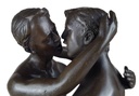 [LA-47214] Bronzeskulptur Bronzefigur Erotik Gays 2 Sich Küssende Männer Bild 17
