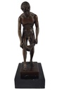 [LA-47215] Bronzeskulptur Bronzefigur Erotik stehender Mann zieht sich aus Bild 2