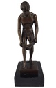 [LA-47215] Bronzeskulptur Bronzefigur Erotik stehender Mann zieht sich aus Bild 10