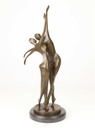 [LA-47225] Bronzeskulptur Bronzefigur Tanzendes Paar Abstrakt-Stil Bild 5