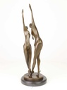 [LA-47225] Bronzeskulptur Bronzefigur Tanzendes Paar Abstrakt-Stil Bild 7