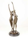 [LA-47225] Bronzeskulptur Bronzefigur Tanzendes Paar Abstrakt-Stil Bild 8