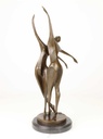 [LA-47225] Bronzeskulptur Bronzefigur Tanzendes Paar Abstrakt-Stil Bild 9