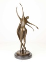 [LA-47225] Bronzeskulptur Bronzefigur Tanzendes Paar Abstrakt-Stil Bild 10