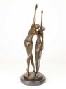 [LA-47225] Bronzeskulptur Bronzefigur Tanzendes Paar Abstrakt-Stil Bild 14
