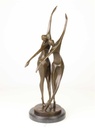 [LA-47225] Bronzeskulptur Bronzefigur Tanzendes Paar Abstrakt-Stil Bild 16