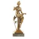 [LA-47228] Bronzeskulptur Bronzefigur Sitzende Frau #47228 Bild 2