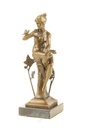 [LA-47228] Bronzeskulptur Bronzefigur Sitzende Frau #47228 Bild 3