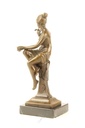 [LA-47228] Bronzeskulptur Bronzefigur Sitzende Frau #47228 Bild 7