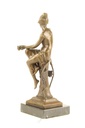 [LA-47228] Bronzeskulptur Bronzefigur Sitzende Frau #47228 Bild 8