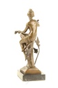 [LA-47228] Bronzeskulptur Bronzefigur Sitzende Frau #47228 Bild 9