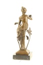 [LA-47228] Bronzeskulptur Bronzefigur Sitzende Frau #47228 Bild 10