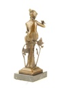 [LA-47228] Bronzeskulptur Bronzefigur Sitzende Frau #47228 Bild 11