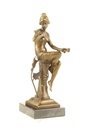 [LA-47228] Bronzeskulptur Bronzefigur Sitzende Frau #47228 Bild 16