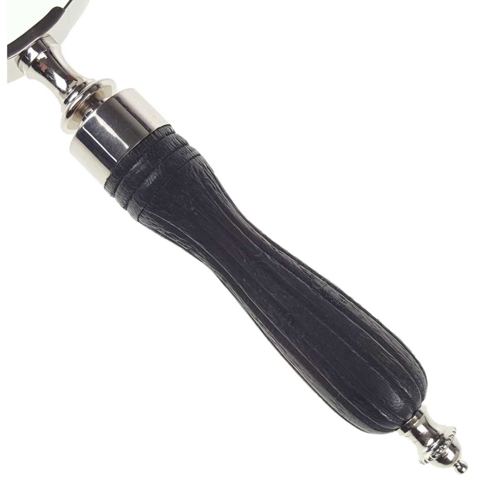 [LA-49008] Leselupe Handlupe Vergrößerungsglas vernickelt griff D 10-L 25cm Bild 5