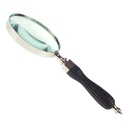 [LA-49008] Leselupe Handlupe Vergrößerungsglas vernickelt griff D 10-L 25cm Bild 6