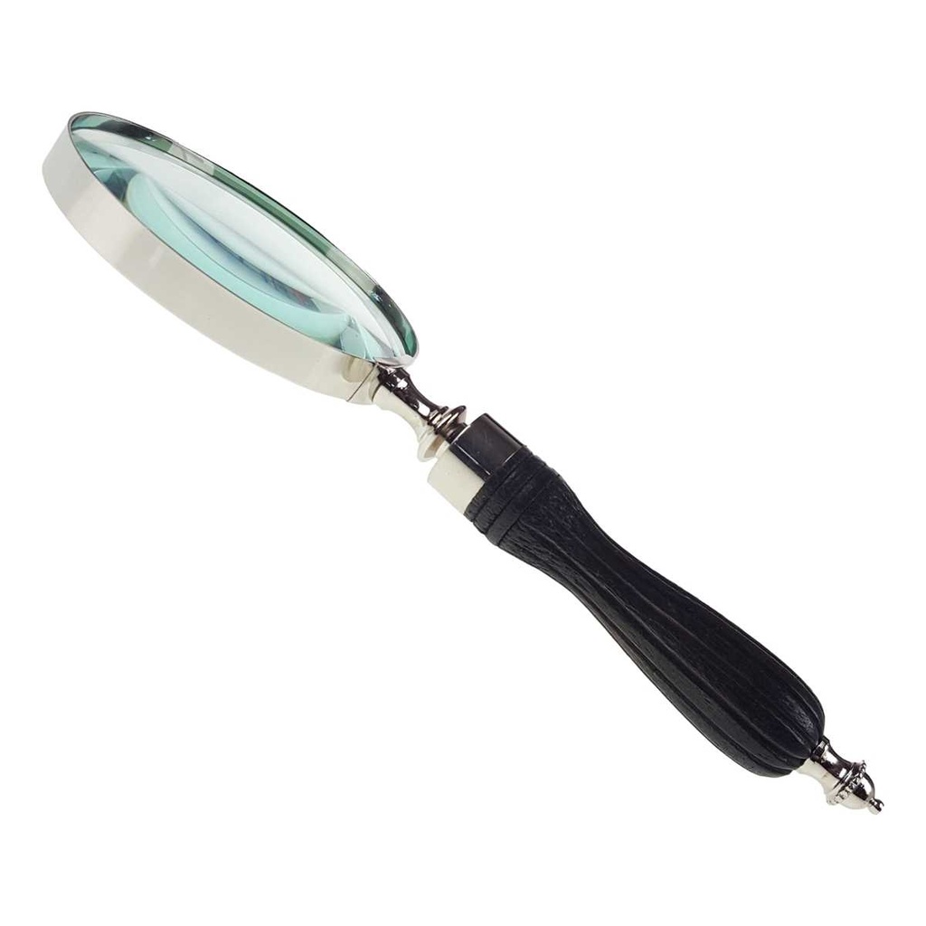 [LA-49008] Leselupe Handlupe Vergrößerungsglas vernickelt griff D 10-L 25cm Bild 7