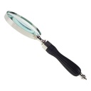 [LA-49008] Leselupe Handlupe Vergrößerungsglas vernickelt griff D 10-L 25cm Bild 7