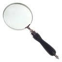 [LA-49008] Leselupe Handlupe Vergrößerungsglas vernickelt griff D 10-L 25cm Bild 9