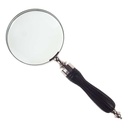 [LA-49008] Leselupe Handlupe Vergrößerungsglas vernickelt griff D 10-L 25cm Bild 10