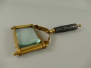 [LA-49009] Leselupe Handlupe Vergrößerungsglas & Brieföffner Messing brüniert Set Bild 3