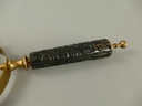 [LA-49009] Leselupe Handlupe Vergrößerungsglas & Brieföffner Messing brüniert Set Bild 5