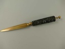 [LA-49009] Leselupe Handlupe Vergrößerungsglas & Brieföffner Messing brüniert Set Bild 6