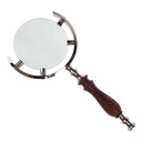 [LA-49010] Leselupe Handlupe Vergrößerungsglas Glas vernickelt #49010 Bild 2