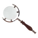 [LA-49010] Leselupe Handlupe Vergrößerungsglas Glas vernickelt #49010 Bild 3