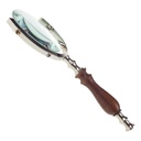 [LA-49010] Leselupe Handlupe Vergrößerungsglas Glas vernickelt #49010 Bild 5