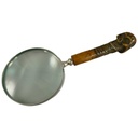 [LA-49011] Leselupe Handlupe Vergrößerungsglas vernickelt griff D 10-L 25cm Bild 2