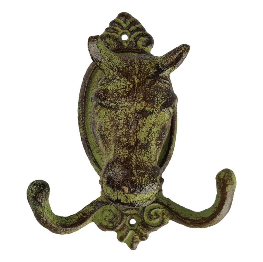 [LA-49026] Garderobenhaken Kleiderhaken Wandhaken Mantelhaken Gusseisen - Pferd Bild 2