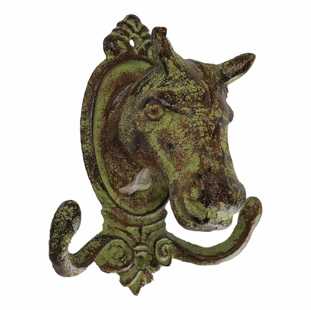 [LA-49026] Garderobenhaken Kleiderhaken Wandhaken Mantelhaken Gusseisen - Pferd Bild 3