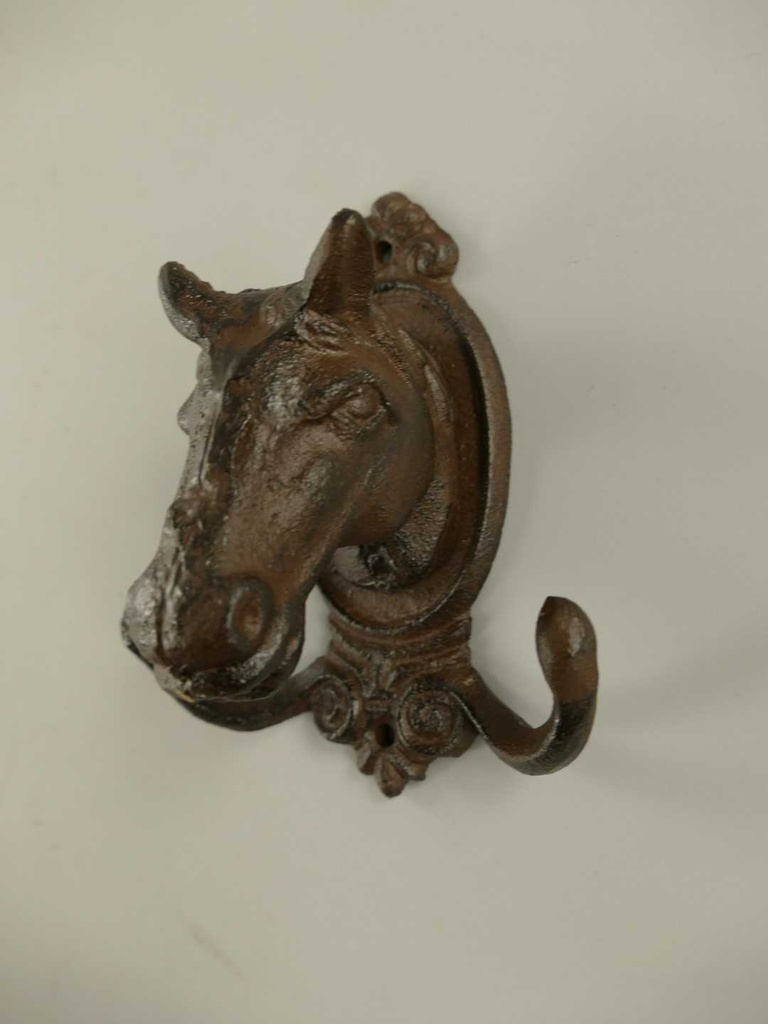 [LA-49027] Garderobenhaken Kleiderhaken Wandhaken Mantelhaken Pferd Rustikal Bild 3