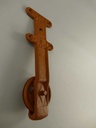 [LA-49042] Eisen Umlenkrolle Seilrolle Flaschenzug Riemenscheibe Naturrost Farbig H 32cm Bild 3