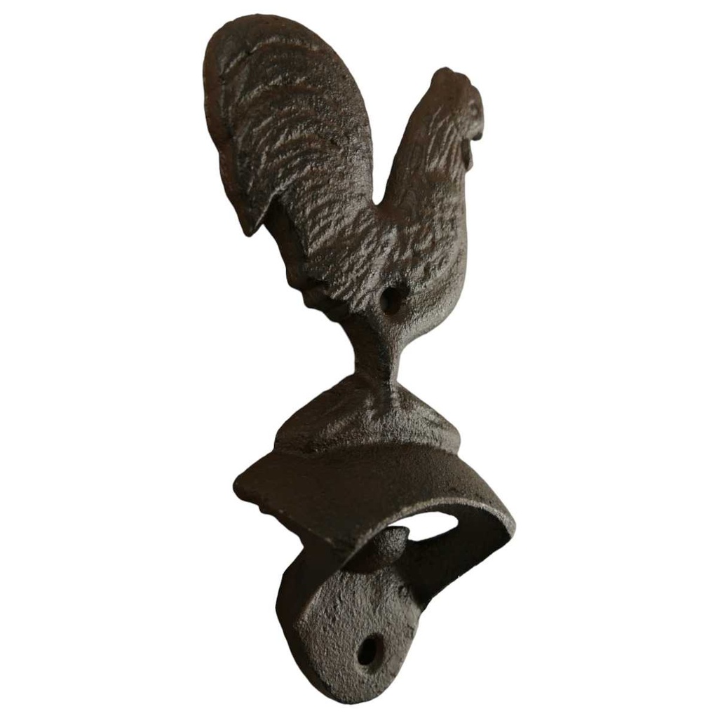 [LA-49054] Eisen Wand Flaschenöffner Huhn Farbe H 14cm Bild 2