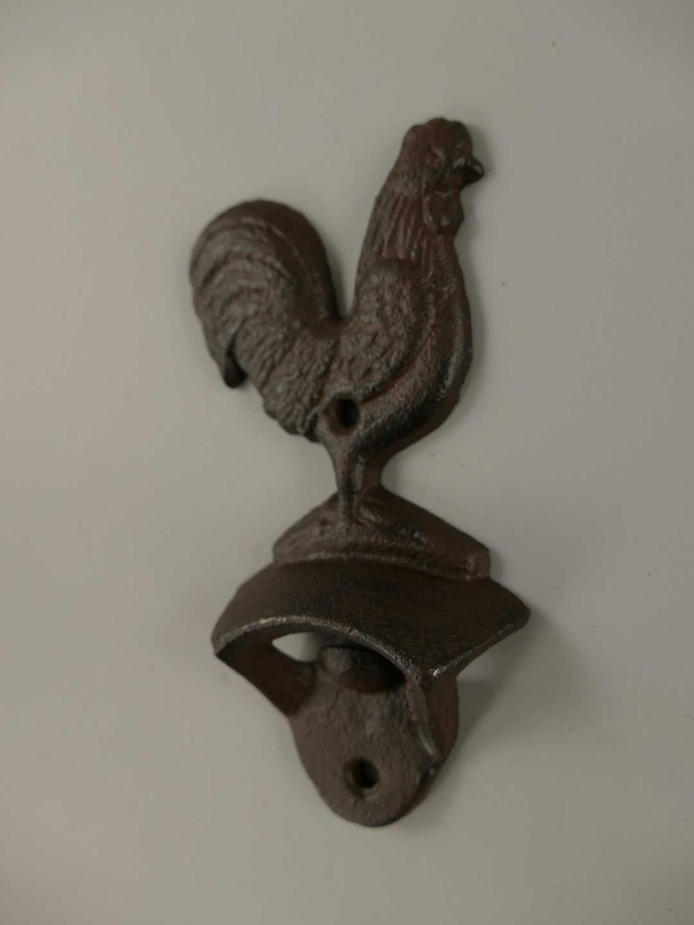 [LA-49054] Eisen Wand Flaschenöffner Huhn Farbe H 14cm Bild 3