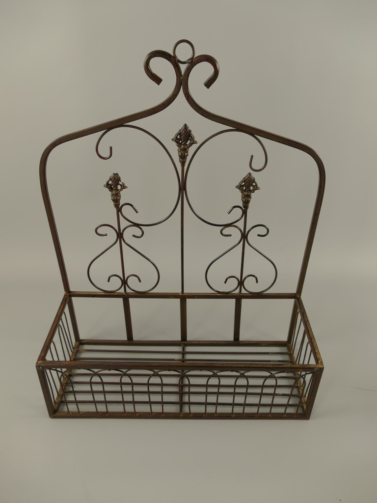 [LA-49089] Eisen Wandhänger Rostig 3st. H 51-46x30/40cm Bild 3