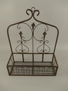 [LA-49089] Eisen Wandhänger Rostig 3st. H 51-46x30/40cm Bild 3