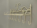 [LA-49093] Garderobenhaken Kleiderhaken Wandhaken Mantelhaken weiß rustikal Bild 4