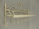 [LA-49093] Garderobenhaken Kleiderhaken Wandhaken Mantelhaken weiß rustikal Bild 5