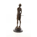 [LA-49789] Bronzeskulptur Bronzefigur Frau mit Reitgerte Bild 8