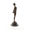 [LA-49789] Bronzeskulptur Bronzefigur Frau mit Reitgerte Bild 13