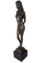 [LA-49790] Bronzeskulptur Bronzefigur Stehende Frau Bild 2