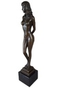 [LA-49790] Bronzeskulptur Bronzefigur Stehende Frau Bild 3
