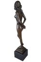 [LA-49790] Bronzeskulptur Bronzefigur Stehende Frau Bild 5