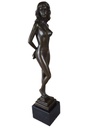 [LA-49790] Bronzeskulptur Bronzefigur Stehende Frau Bild 9