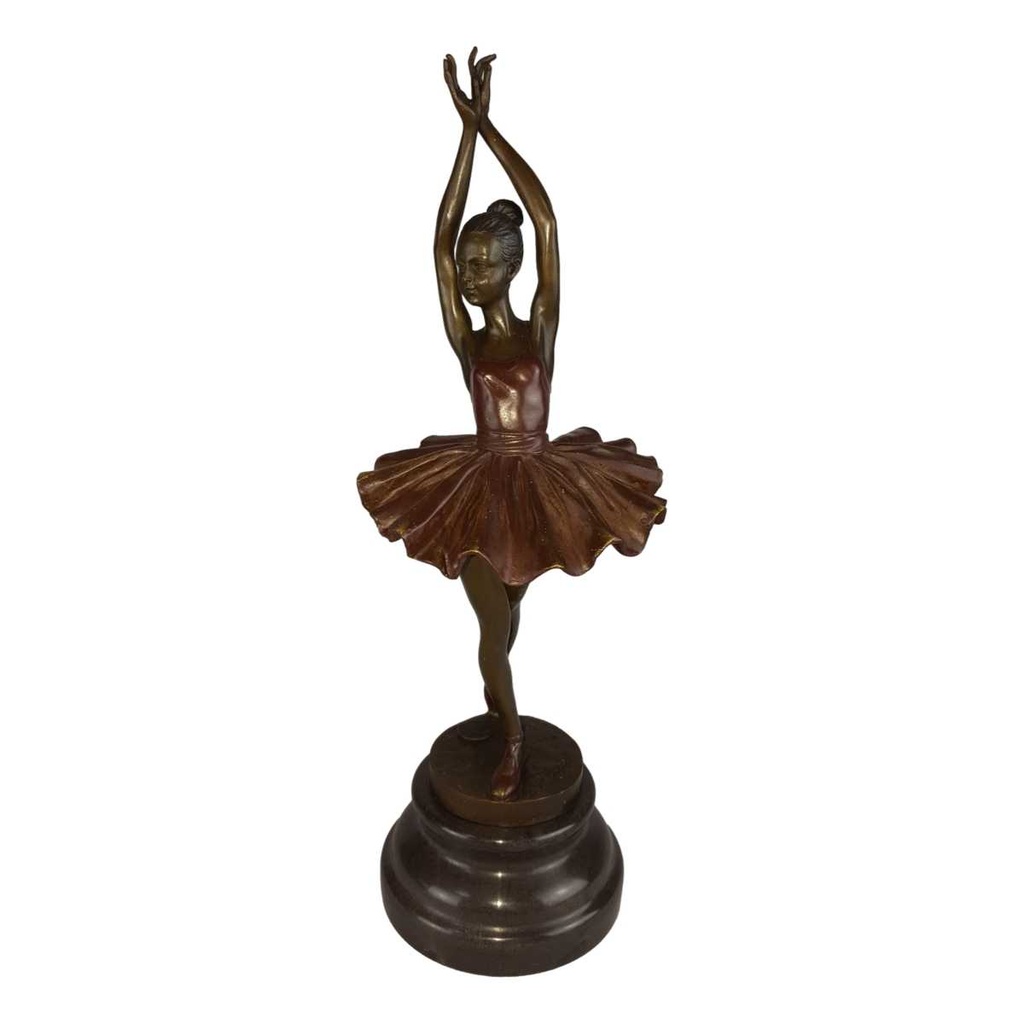 [LA-49793] Bronzeskulptur Bronzefigur Ballerina Balletttänzerin #49793 Bild 2